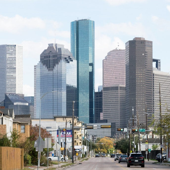 Houston Skyline from Montrose, photo by Patrick Feller