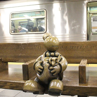 “Life Underground” by Tom Otterness located in the New York City 14th street subway station, photo by dancingdentist