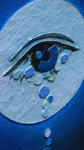 Cuando la Luna Llora by Tomo Mori |   Closeup View of Artwork