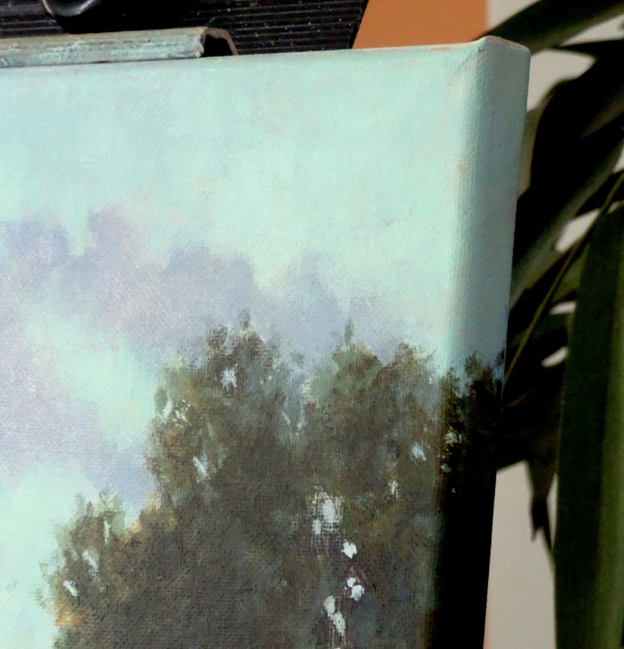 Hillside Pass by Gail Greene |  Side View of Artwork