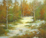 Original art for sale at UGallery.com | Late Afternoon At The River by Gail Greene | $925 | oil painting | 20' h x 24' w | thumbnail 1