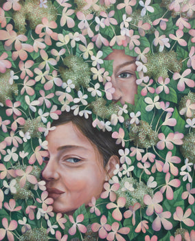 Original art for sale at UGallery.com | Tangle by Agnieszka Potrzebnicka | $1,050 | oil painting | 23.62' h x 19.49' w