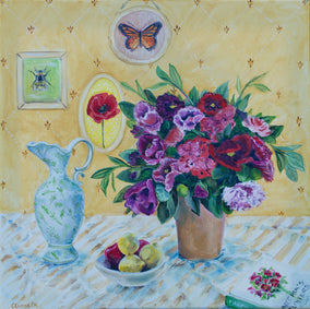 Original art for sale at UGallery.com | Cozy Comfort by Alana Clumeck | $575 | oil painting | 20' h x 20' w