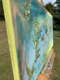 Original art for sale at UGallery.com | Skyward Harmony by Alana Clumeck | $2,400 | oil painting | 24' h x 48' w | thumbnail 2
