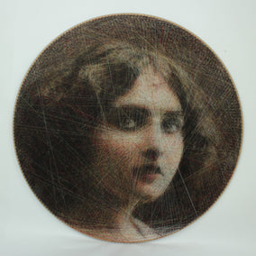 mixed media artwork by Ani Abakumova titled Inconnue