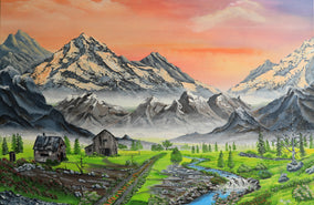 Original art for sale at UGallery.com | Northwest of Heaven by Art Clark | $1,075 | acrylic painting | 24' h x 36' w