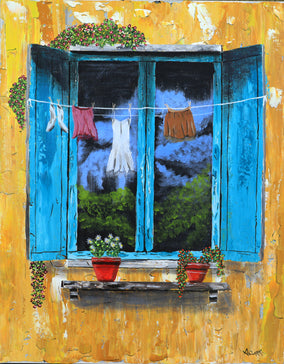 Original art for sale at UGallery.com | Under the Tuscan Sun by Art Clark | $550 | acrylic painting | 20' h x 16' w