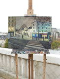 Original art for sale at UGallery.com | Un Soir d'Automne à Paris by Bertrand Girard | $2,250 | acrylic painting | 21' h x 28' w | thumbnail 3