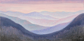 Original art for sale at UGallery.com | The Magic Hour by Brit J Oie | $975 | mixed media artwork | 15' h x 30' w