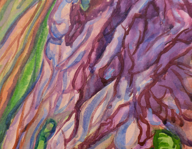In the Company of Hills by Crystal DiPietro |   Closeup View of Artwork