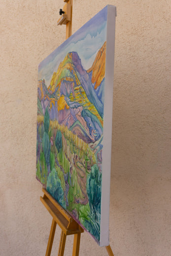 The Silence of Fading Light by Crystal DiPietro |  Side View of Artwork