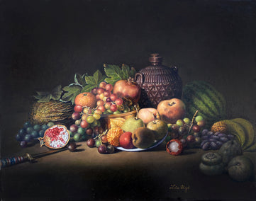 oil painting by David Qiyi Liu titled Harvest