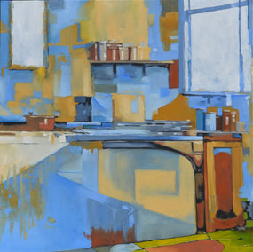 oil painting by David Thelen titled Chromatic