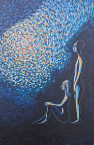 acrylic painting by Diana Elena Chelaru titled Enlighted
