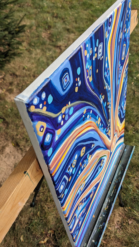 Luminescence by Diana Elena Chelaru |  Side View of Artwork