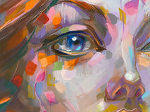 Original art for sale at UGallery.com | Constantly Dreaming by Dowa Hattem | $500 | oil painting | 15.7' h x 19.6' w | thumbnail 4