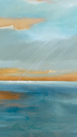 Beyond the Line by Drew Noel Marin |   Closeup View of Artwork