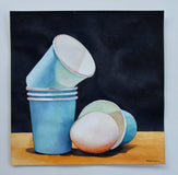 Original art for sale at UGallery.com | Fallen Sky by Dwight Smith | $475 | watercolor painting | 12' h x 12' w | thumbnail 3