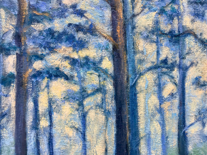 Ghost River Sentinels by Elizabeth Garat |   Closeup View of Artwork