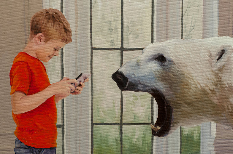Digital World by Eric Vanasse |   Closeup View of Artwork