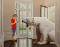 Original art for sale at UGallery.com | Digital World by Eric Vanasse | $2,025 | oil painting | 22' h x 28' w | thumbnail 1