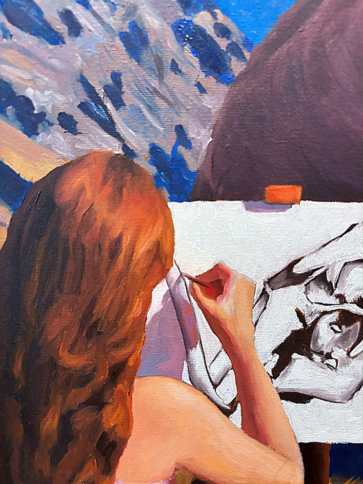 Keeping Records by Eric Vanasse |  Closeup View of Artwork