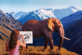 Original art for sale at UGallery.com | Keeping Records by Eric Vanasse | $2,650 | oil painting | 24' h x 36' w