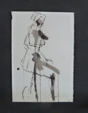 Original art for sale at UGallery.com | Gestural Ink Drawing #55 by Gail Ragains | $375 | ink artwork | 22' h x 15' w | thumbnail 3