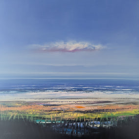 Original art for sale at UGallery.com | Blue Heaven by George Peebles | $3,500 | oil painting | 36' h x 36' w
