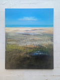 Original art for sale at UGallery.com | Secluded Beach by George Peebles | $10,600 | oil painting | 60' h x 48' w | thumbnail 3