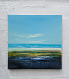 Original art for sale at UGallery.com | Water Wonder Land by George Peebles | $3,800 | oil painting | 36' h x 36' w | thumbnail 3