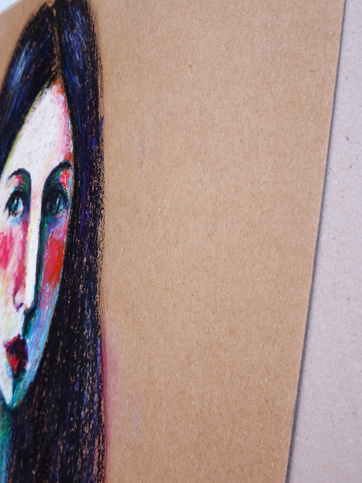 Woman with a Flower in Her Hair by Guillermo Martà Ceballos |  Side View of Artwork