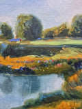 Original art for sale at UGallery.com | Peaceful Silence by Gulshaba Abbasova | $700 | oil painting | 16' h x 24' w | thumbnail 4