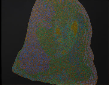 acrylic painting by Hyoungseok Kim titled Portrait 25-6