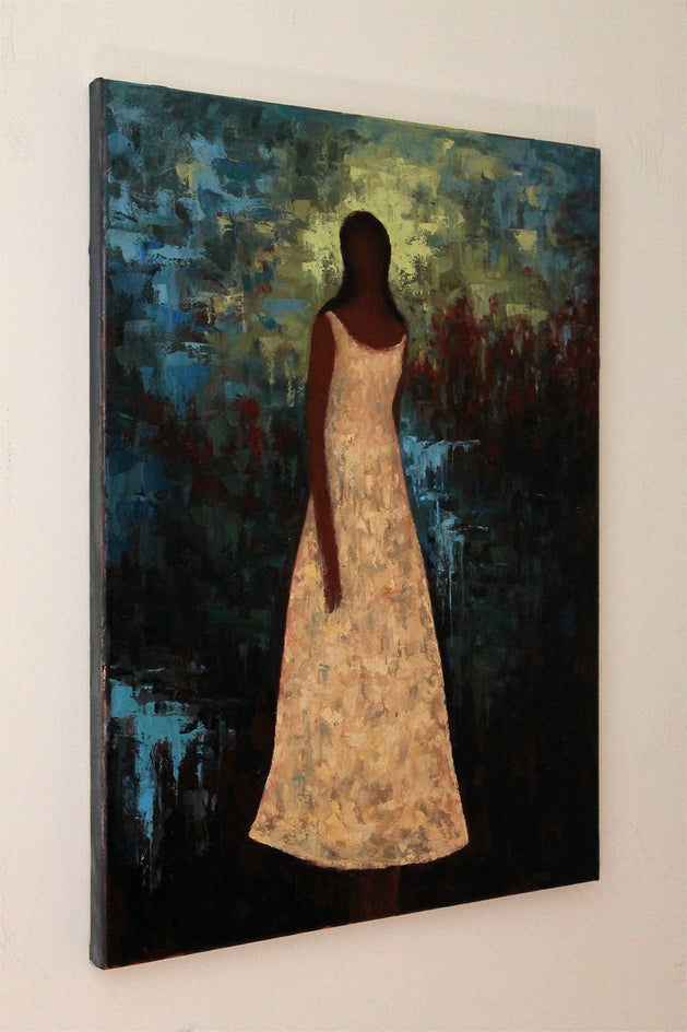 The Quiet Forest by Naoko Paluszak |  Side View of Artwork