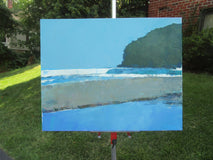 Original art for sale at UGallery.com | Sandbar, Hawaii by Janet Dyer | $800 | acrylic painting | 16' h x 20' w | thumbnail 3