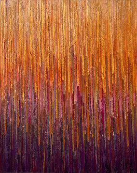 Original art for sale at UGallery.com | Autumn Rain by Janet Hamilton | $1,625 | oil painting | 30' h x 24' w