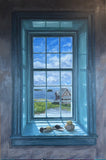 Original art for sale at UGallery.com | Lubec Window by Jay Jensen | $3,050 | oil painting | 36' h x 24' w | thumbnail 1