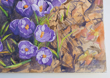 Original art for sale at UGallery.com | With the Crocus Comes the Spring by Jay Jensen | $575 | watercolor painting | 9' h x 12' w | thumbnail 2