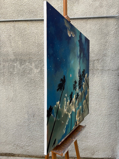 Blood Moon by Jesse Aldana |  Side View of Artwork