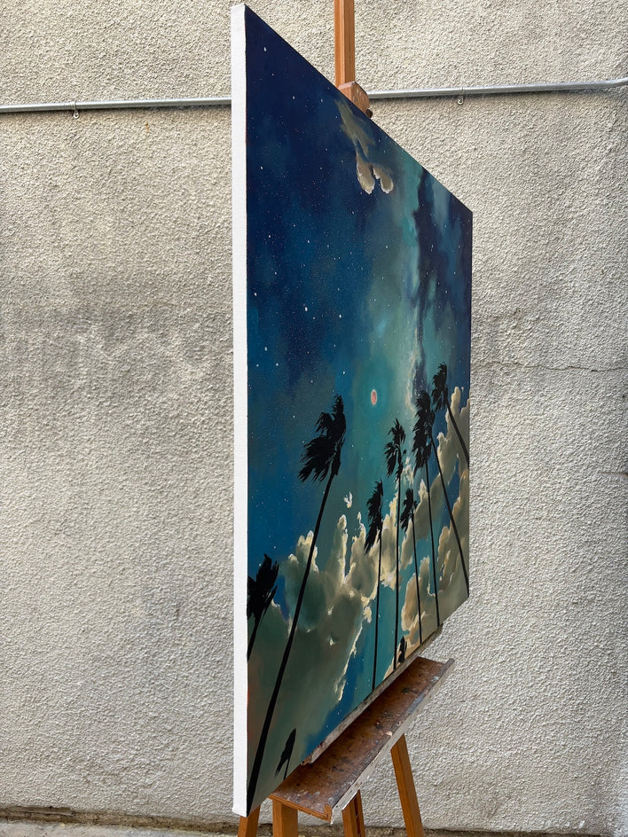 Blood Moon by Jesse Aldana |  Side View of Artwork