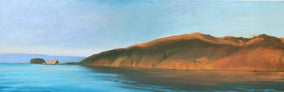 Original art for sale at UGallery.com | Sunrise, Port San Luis by Jesse Aldana | $800 | oil painting | 10' h x 30' w