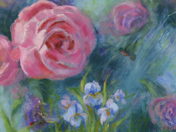 Feeling Rosy by Joanie Ford |   Closeup View of Artwork