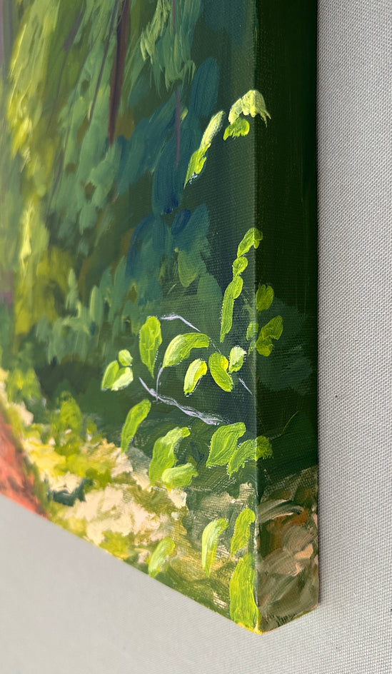 Take Me Along by JoAnn Golenia |  Side View of Artwork