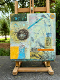 Original art for sale at UGallery.com | A Letter Sent Home by Jodi Dann | $475 | mixed media artwork | 12' h x 12' w | thumbnail 3