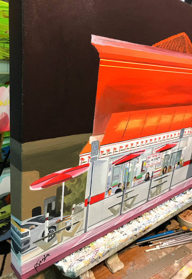 Night Cravings by John Jaster |  Side View of Artwork