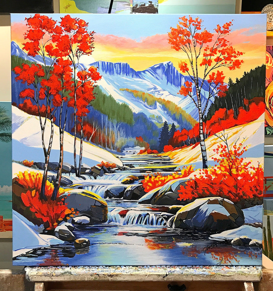 Spring in the Mountains by John Jaster |  Context View of Artwork