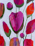 Original art for sale at UGallery.com | Pretty in Pink by Joyanna Margo | $500 | acrylic painting | 12' h x 24' w | thumbnail 4