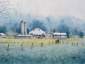 Original art for sale at UGallery.com | Morning Hours by Judy Mudd | $875 | watercolor painting | 11.5' h x 15' w