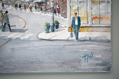 Original art for sale at UGallery.com | Old Port Town by Judy Mudd | $775 | watercolor painting | 15' h x 11' w | thumbnail 2